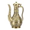Rose Floral Engraved Antique Wine Pot Decorative Elegant Vintage Teapot for Table Centerpiece