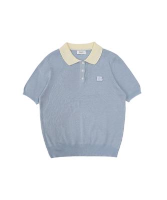 MONBIRDIE GOLF Sweetie Mb Short Sleeve Knit Skyblue