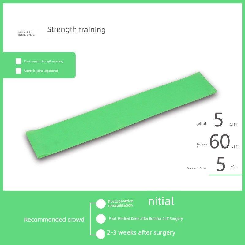 

Band Rehabilitation Training Foot Ankle Knee Shoulder Week Postoperative Leg Muscle Strength Resistance Band Elastic Force Circle Yoga Tension Strap Five-pound elastic ring