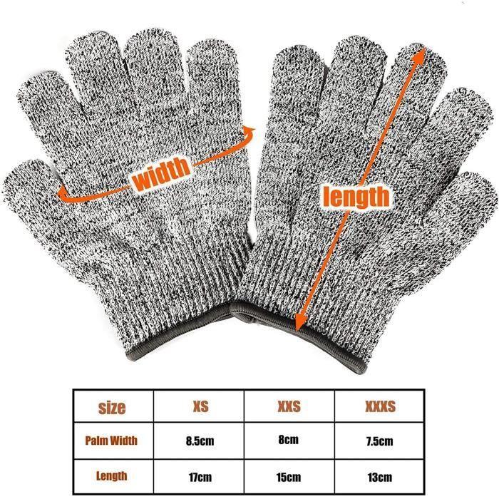 Gants Anti-Coupures - Noname - Cuisine - Protection Niveau 5 - Respirants - Ajustement Confortable