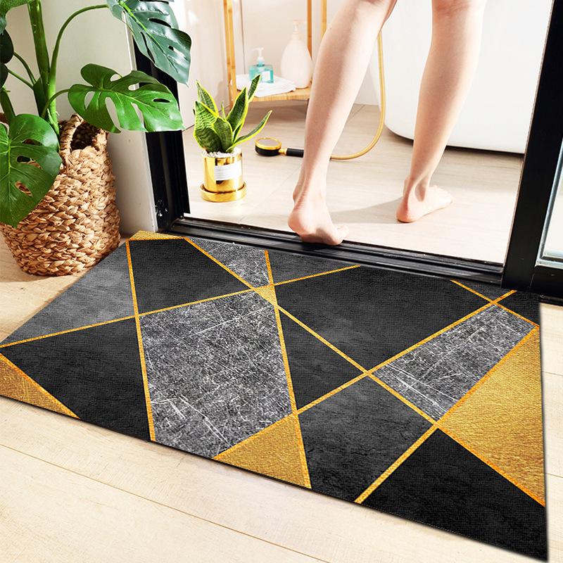 Anti-Slip Water-Absorbent Bathroom Mat for Entryway and Household Use
