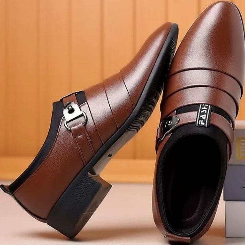 Social Shoe for Men Leather Casual Spring Autumn Pointed Toe Dress Shoes Man Official High Quality Fashion Party Legitimate Suit