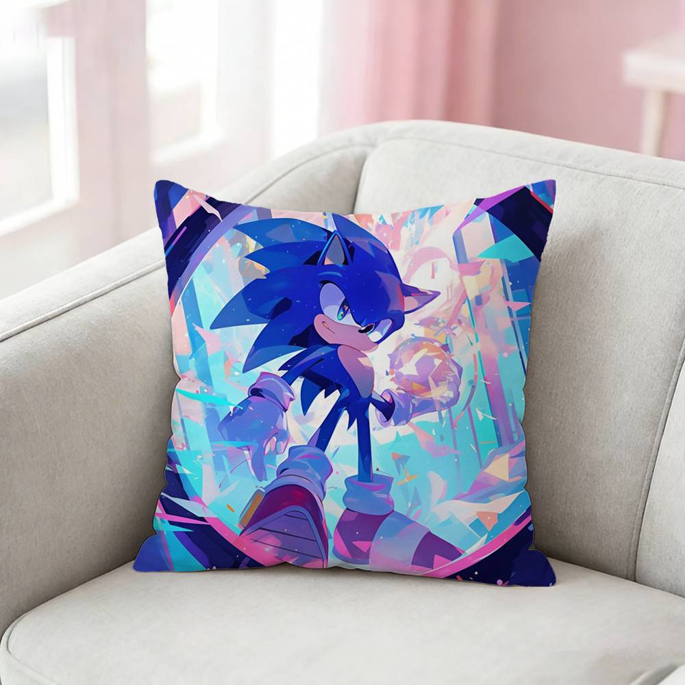 SSuper SSonics the HHedgehog Pillow Case for Sofa Living Room Home office Decor Protective Cover