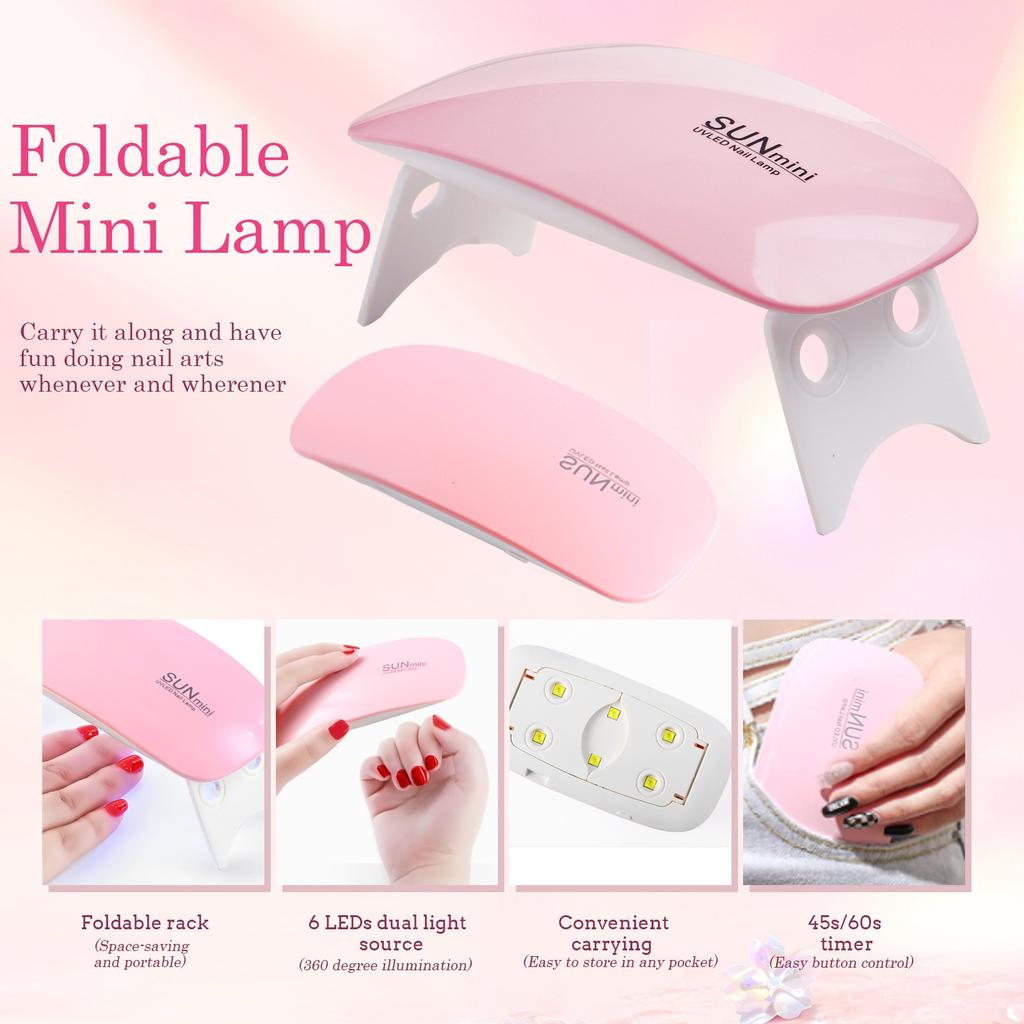 OVERTANG Maniküre Pediküre Set 12 Teile UV LED Nagellampe Mehrfarbig ABS Nagelpflege-Set