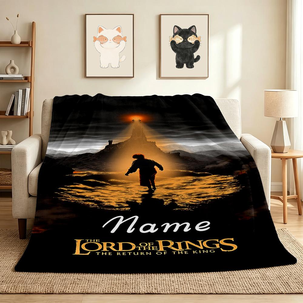 Custom Name Journey Light Flannel Blanket Throw Blanket Soft Warm Sofa Bed home Decor Unique Gift