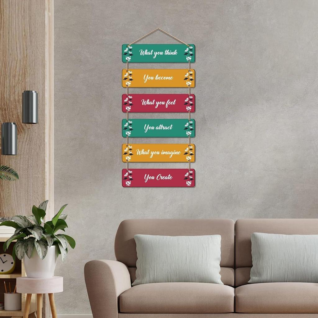 Wall Hanging Wooden Art Decoration Item for Living Room | Bedroom | Home Decor | Gifts | Quotes Decor Item | Wall Art For Hall