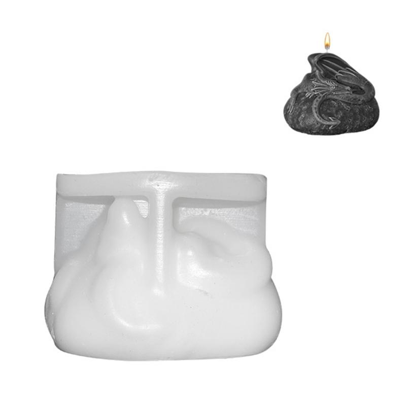 Aromatherapys Candle Making 3D Dragon Resin Mold Home Decors Scented Candle Mold
