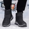 Fashion Men Boots 2024 Winter Shoes For Men Warm Snow Boots Mid-calf Men Warm Shoes Thick Plush Winter Boots For Women Cotton