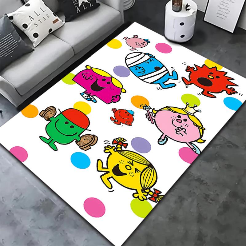 Mr Men Little Miss Carpet Rug For Living Room Bedroom Home Sofa Decoration Kids Play Nonslip Floor Mat