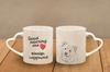 Finnish Lapphund, Finnish Lapponian Dog - Cup with a Dog, Adorable Cup with a Heart-shaped Handle, Universal Gift from the Art-Dog Brand