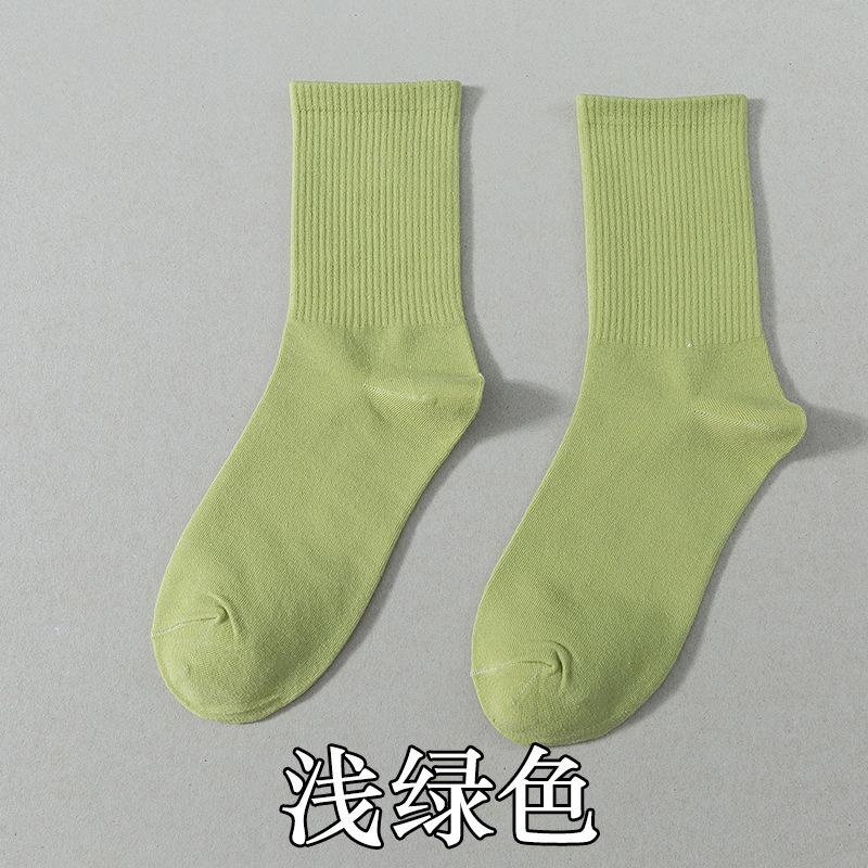 Socks Season Cotton Socks Breathable Medium Tube Socks Street Tide Socks Candy Color High Top Socks