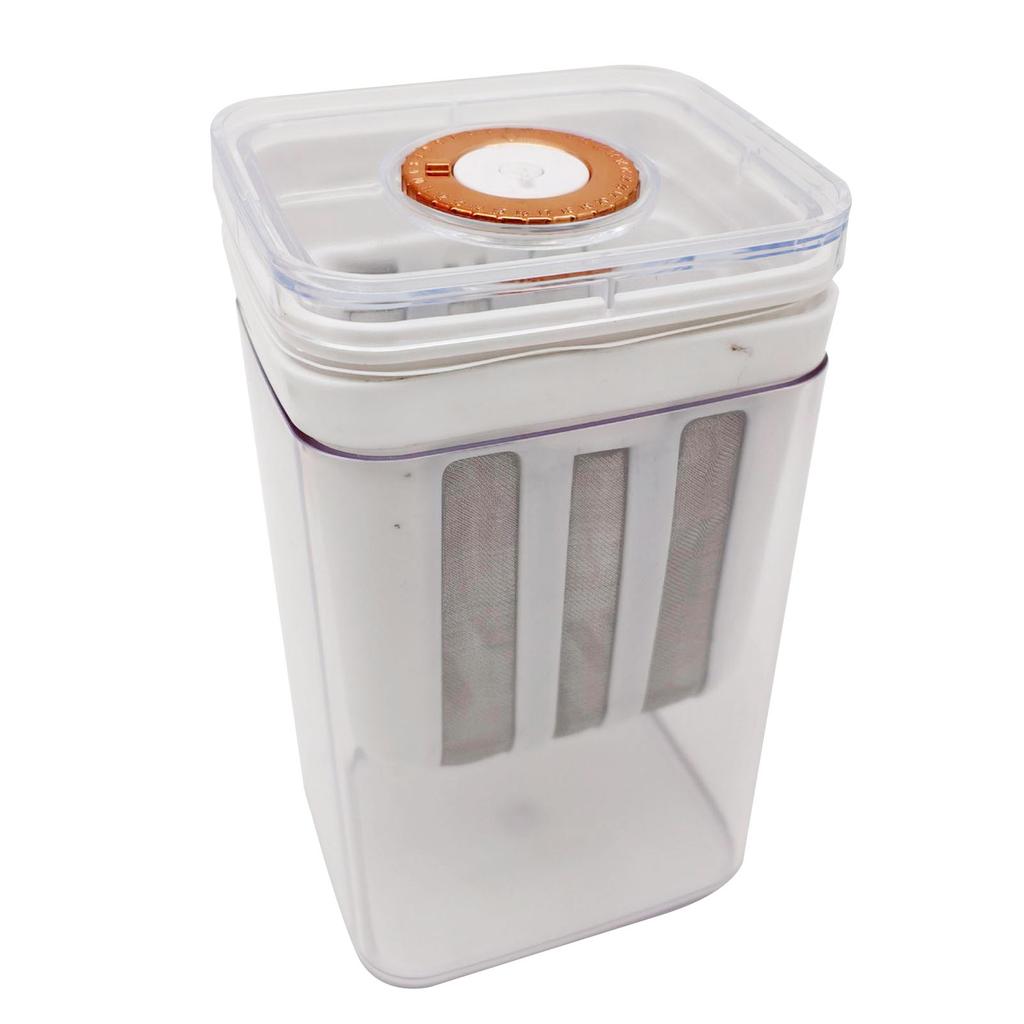 Colino per Yogurt 1100ml Grande Capacità Multifunzionale Rete Fine Filtro per Yogurtiera con Coperchio a Valvola Temporizzata per Fatto in Casa
