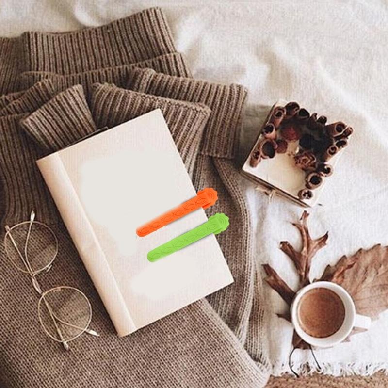 Automatic Bookmarks Silicone Bookmarks Simple Bookmarks Clip Creative Book Page Holder Reading Supplies for Teacher