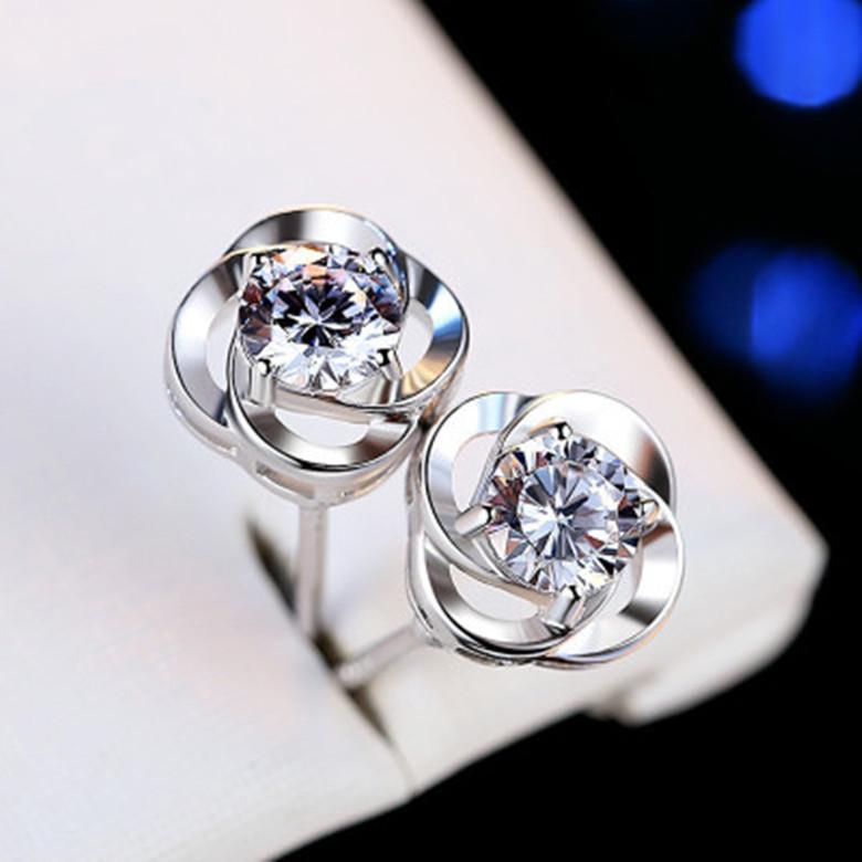 925 Silver Star Stud Earrings AAA Zircon High Quality For Women Earring Wedding Fashion Jewelry Accessories Party Gift
