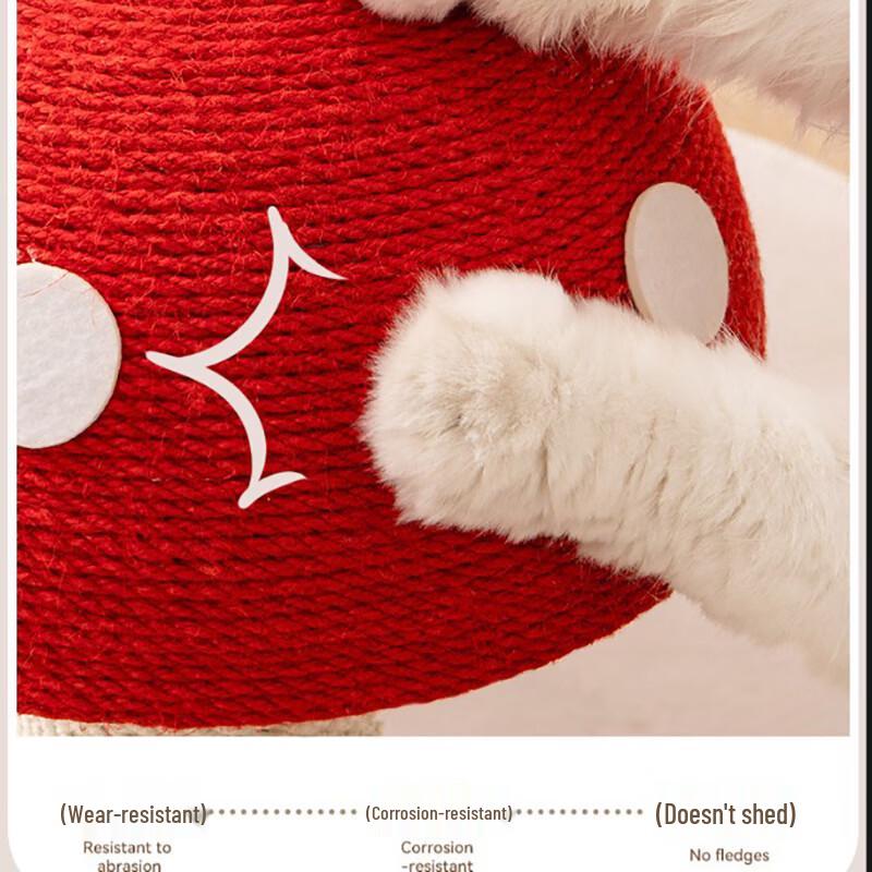Fēnggētú Red Mushroom Sisal Cat Scratcher