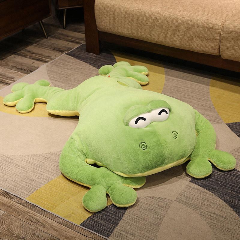 Grüne Frosch Plüschtiere Stofftiere Puppe Erwachsene Niedliche Geburtstagsgeschenke Haus Zimmer Deko