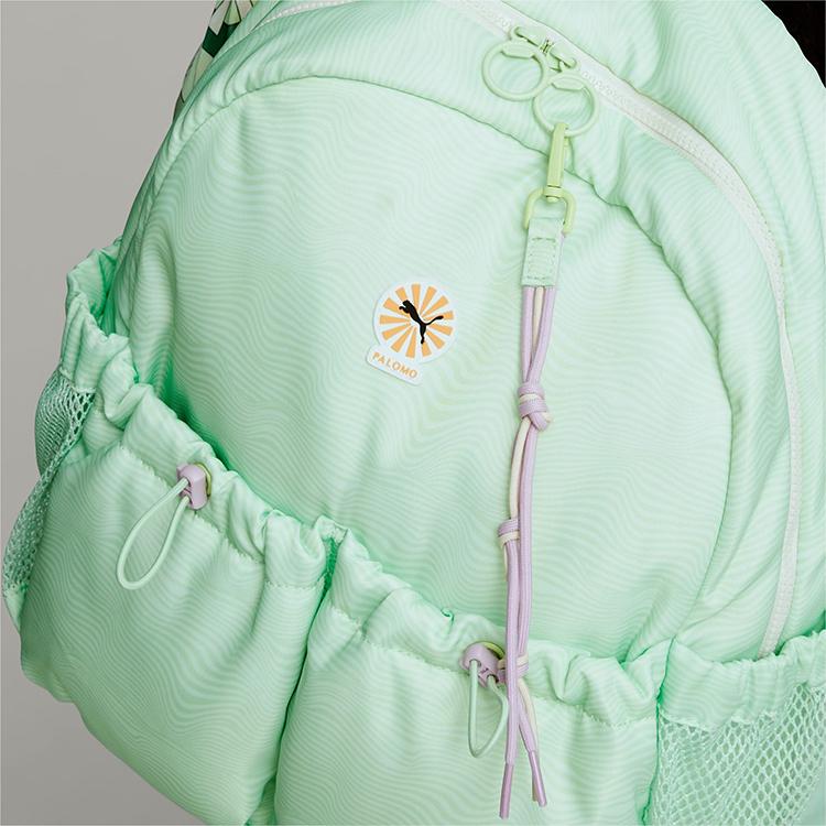 New PUMA PALOMO Collaboration Polyester Backpack Unisex Green 079632-01