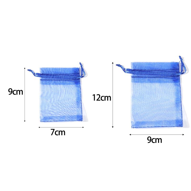10pcs Adjustable Organza Bags 7x9cm Jewelry Packaging Bags Wedding Birthday Drawstring Pouches Christmas Gift Bags