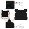 New Baby Hat For Boy Girl Fashion Ears Bonnet Cute Pography Props Hats Newborn Beanie Kids Outdoor Warm Knitted Beanie Cap