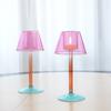European Colored Glass Candle Holder Creative Desk Lamp Shape Candle Holder Retro Living Room Dining Table Decoration Ornament