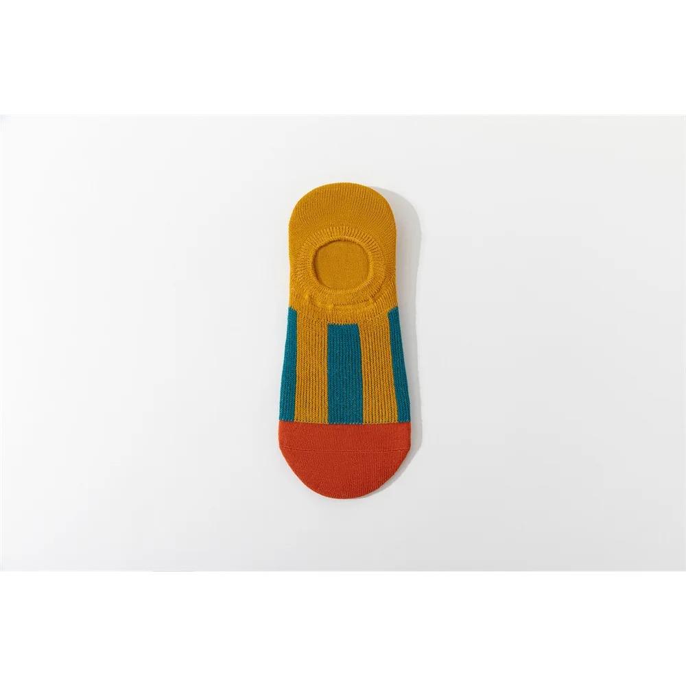 10 Colors High Saturation Dopamine Color Striped Ins Trendy Skateboard Sports Style Vertical Striped Ankle Socks New