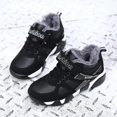 Wintersportschuhe Jungen warm neue Sportschuhe lässig Mittelschulkinder Baumwollschuhe Jungen Grundschüler