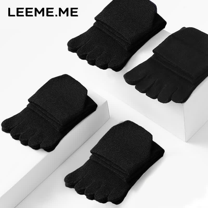 Men s Breathable Mid-Calf Five-Toe Sports Socks One Size