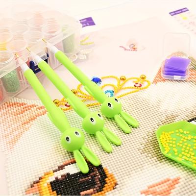 Penna in resina per pittura a diamante fai da te, penna di plastica da cartone animato, strumento per pittura a diamante, penna strumento per ricamo coordinato