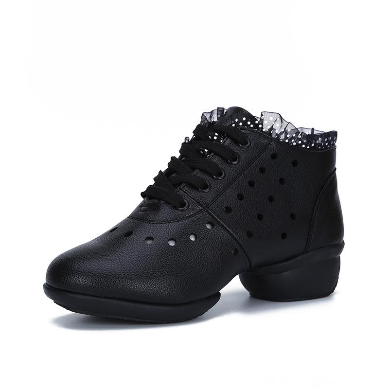 Dance Shoes Woman Ladies Modern Soft Outsole Jazz Sneakers PU Breathable Female Dancing Fitness Sport Casual Shoes