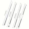 4pcs/set Acne Blackhead Needle Black Spot Pimple Blemish Remover Skin Care Women Beauty Acne Care Pore Cleanser Needle Hook