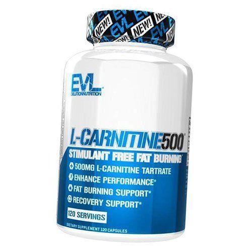 

Л Карнитин Тартрат для похудения, L-Carnitine 500 Caps, Evlution Nutrition 120капс (02385004) 120caps