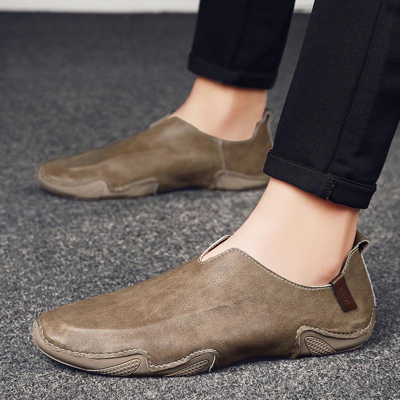 Leather 2026 Men's Formal Shoes Loafers Moccasins Breathable Slip On Lazy Driving Comfortable Soft for Men Plus Size Dress