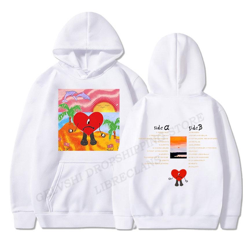 Módní Kabát Bad Bunny Mikiny Un Verano Sin Ti Mikina Unisex Dámské Dětské Hip Hop Mikina s kapucí Chlapci Kabát Ženy Sweat Music Rock