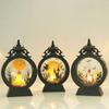 Pattern Hanging Ornament Halloween Decor Vintage Lantern Small Wind Light Halloween Party Layout