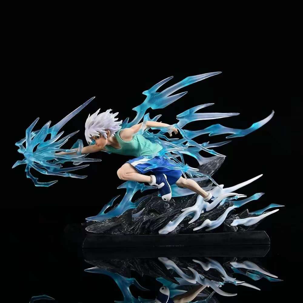 Cartoon Anime Hunter x Hunter GK Figur Modell Killua Zoldyck Gon Kampfszene Sammlungsstatue Spielzeugpuppe Dekoration Geschenk