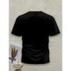 European sizes Men'S Novelty T-Shirt with 3D Digital Print, Short-Sleeved