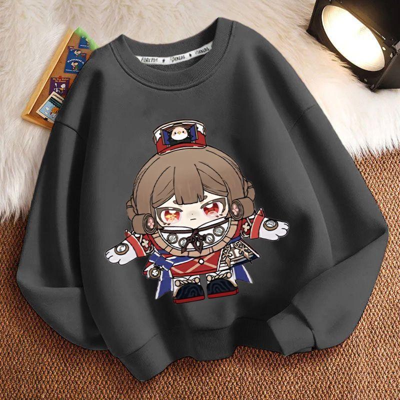 Children's Fashion Egg Boy Party Law Enforcement Judge Round-neck Hoodie Spring and Autumn Boys' and Girls' Long-sleeved Loose Coat