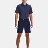 Under Armour Solid Color Casual Short Sleeve Polo Shirt Men Tops Midnight-Navy 1377294-410