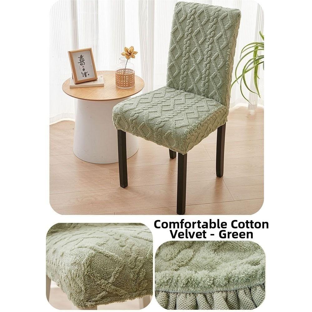 Dustproof Seat Cover Premium Stretch Seat Slipcovers Fashion Jacquard Chair Covers