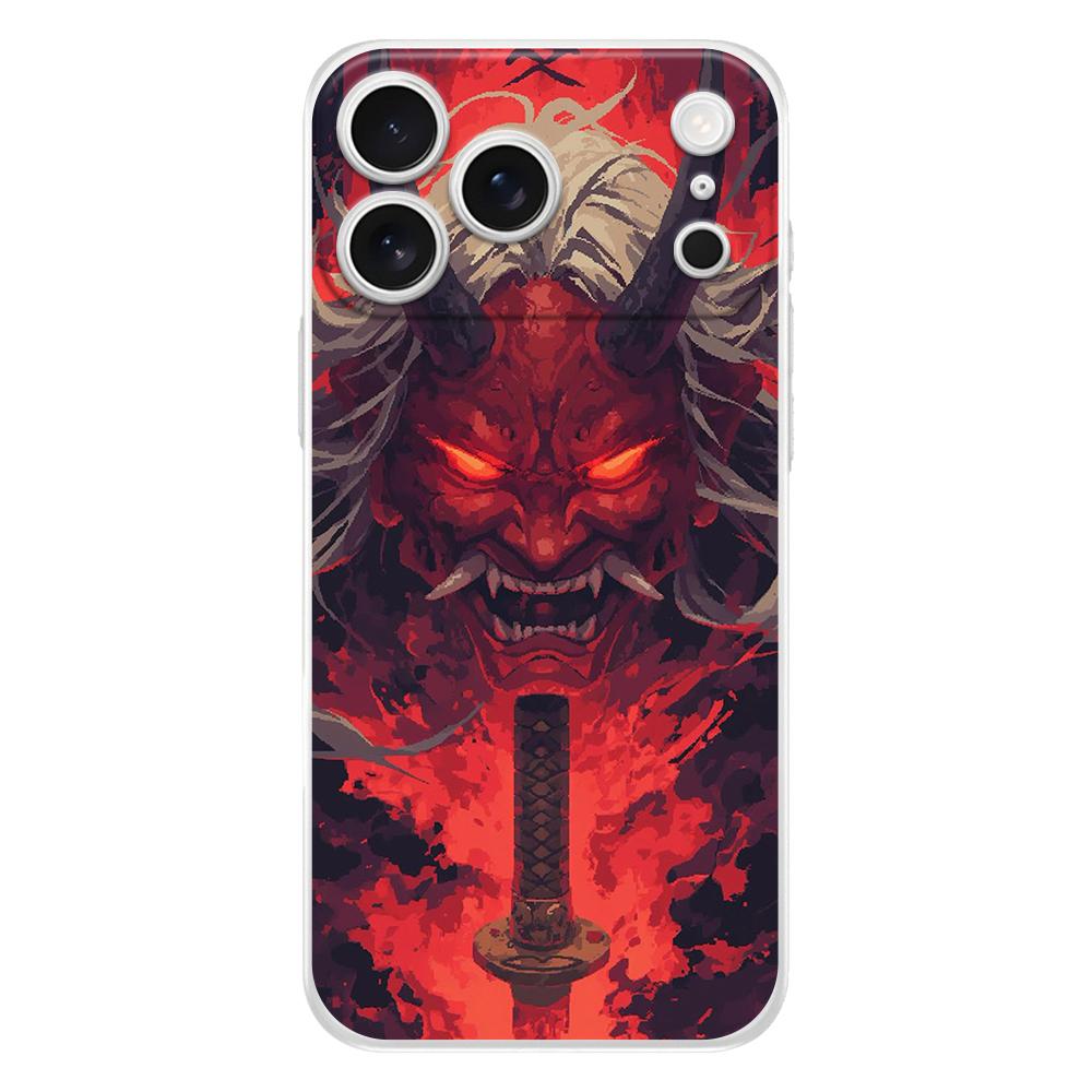 Soft Phone Case For iPhone 17 Air 16E 16 11 15 14 Pro MAX 12 13 7 8 Plus SE Easter Cover Protection Japan Ghost Face Samurai