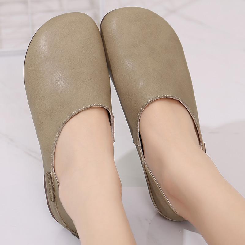 Fashion GKTINOO Plus Size Genuine Leather Flat Shoes Woman Handmade Loafers Flexible Spring Casual Shoes Woman Flats Zapatos Mujer