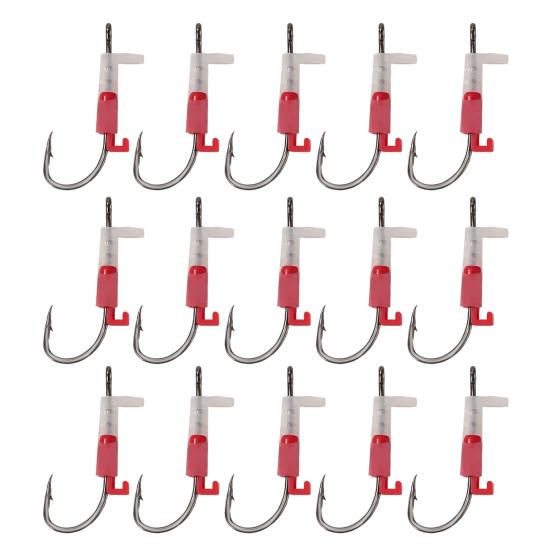 3/5/10/15/20Pcs Luminous Live Shrimp Fixing Hook Heavy Duty Glow-in-the-dark Barbed Fishhook Freshwater Saltwater Catfish Bass Fishing Hook
