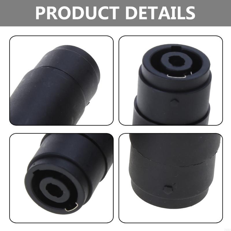 2 Pcs 4-Pin Pole Female To Female Speakon Coupler Adapter Audio Cable Connector