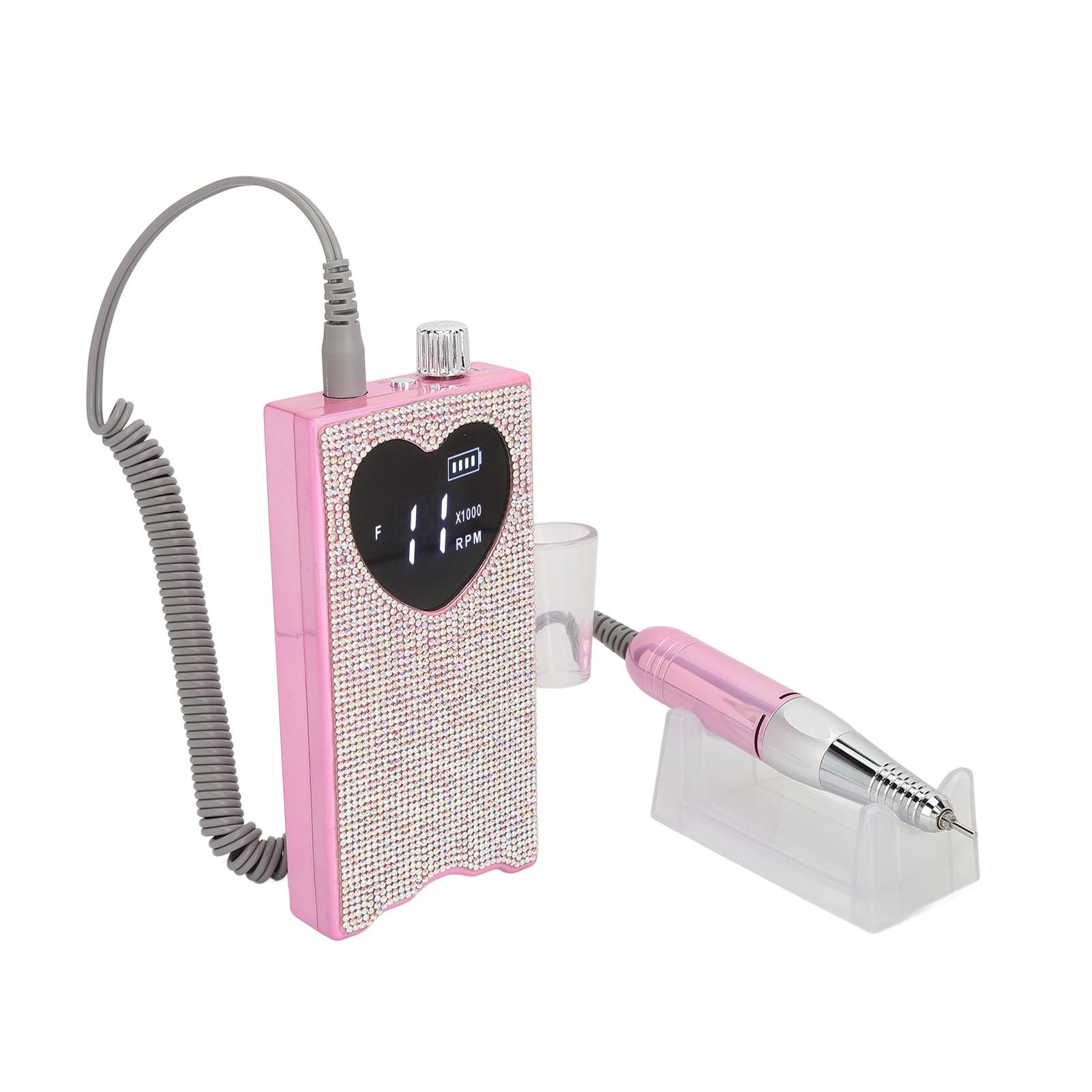 

Маникюрная шлифовальная машинка, аккумуляторная портативная многофункциональная электрическая дрель для ногтей EU PLUG