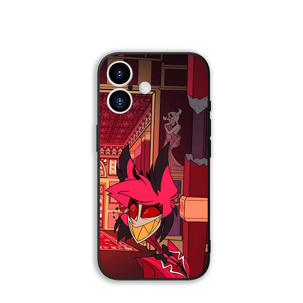 for Apple iPhone 17 16 15 11 Pro XS Max XR 6 7 8 Plus + SE 2020 5 16E Phone Cover Case H-Hazbins Alastor H-Hotels Angel Dust