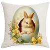 New Fashion Easter Cartoon Rabbit Easter Egg Pattern Series Cushion Cover 45cm Printed Home Decoration Sofa Pillowcase