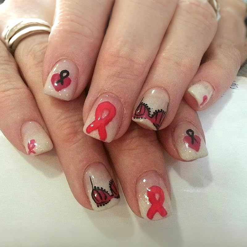 Leopard Print French Tip Press on Nails Medium Square Fake Nails with Gold Glitter Designs Acrylic Glue on Nail Pink Glossy False Nails Full Cover