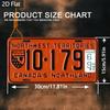 Aluminum Wall Plaque -  Industrial Retro License Plate Design with Northwest Territories & Canada's Northwest Territories , Vibr