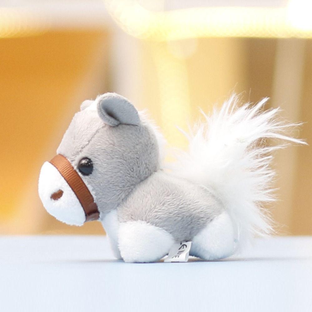 2Pcs Stuffed Animals Horses Plush Doll Hanging Decor Plush Horses Toy Boy Girl