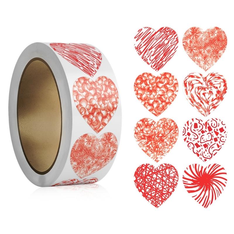

Heart Sticker Self-Adhesive 2.5cm Easy to Use for Couples Students and Craft Enthusiasts Decorating Scrapbooking